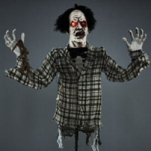 Hanging Animated Half Zombie