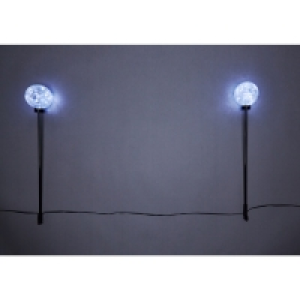 Ice White Glass Ball Stake Lights