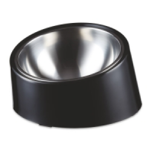 Pet Collection Black Slant Pet Bowl