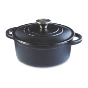 Black Cast Iron Casserole Dish 20cm