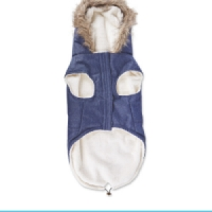 Aldi  Navy Large Dog Parka Coat