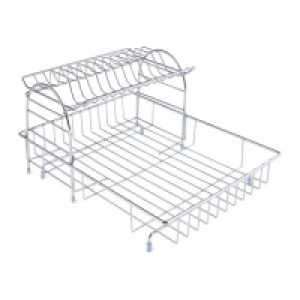 Aldi  Stainless Steel 2 Tier Dish Drainer