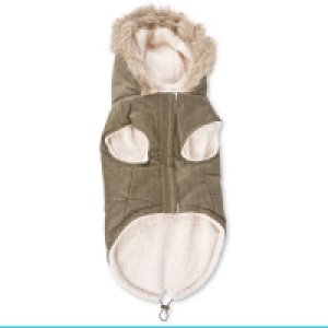 Khaki Large Dog Parka Coat