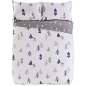 Tree King Brushed Cotton Duvet Set