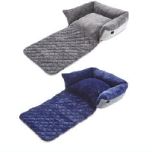 Medium Herringbone Roll Down Pet Bed