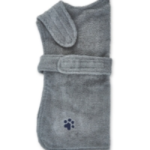 Pet Collection Grey Dog Towel Coat