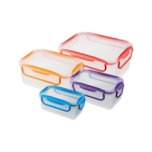 Rectangular Brights Clip Lid Storage