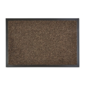 Dark Brown Edged Dirt Buster Mat
