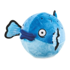 Fish Plush Football Dog Toy