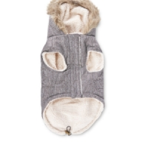 Pet Collection Grey Dog Parka Coat