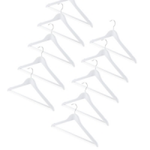White Wooden Hangers 20 Pack