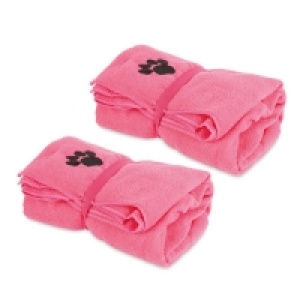 Hot Pink Pet Towel 2 Pack