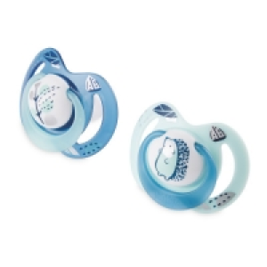 Nuby Blue Leaves Soothers 0-6 Months