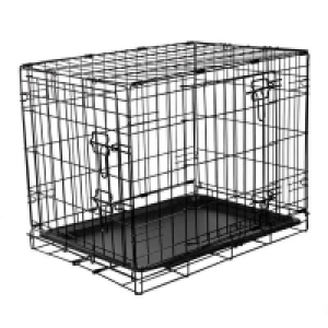 QDStores  RAC Fold Flat Metal Pet Crate Travel Carrier Small