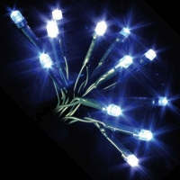 QDStores  100 LED Blue & White Indoor Animated Christmas Lights Mains 