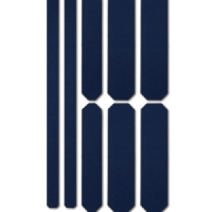 Blue Stick-On Reflective Strips