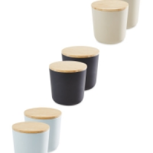 Medium Bamboo Canisters 2 Pack