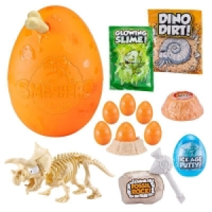 QDStores  (DIS) Zuru Smashers Epic Dino Egg Fossil Rock Triceratops