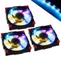 Overclockers In Win In-Win Aurora RGB LED Fan 120mm Triple Fan Set with RGB Stri