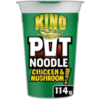 Iceland  Pot Noodle Chicken & Mushroom King Pot 114g