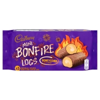 Iceland  Cadbury 5 Mini Bonfire Logs Honeycomb Flavour