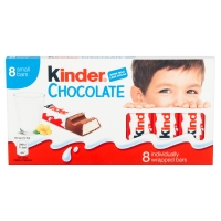 Iceland  Kinder Small Chocolate Bars Multipack 8 x 12.5g (100g)