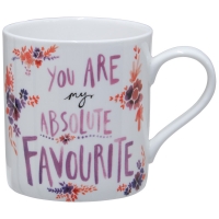 Partridges Kitchencraft KitchenCraft China Can Mug, 330ml, You Are My Absolute Favou