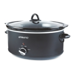 Aldi  Matt Black Slow Cooker 6.5L