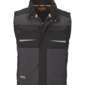 Aldi  Mens Workwear Grey Softshell Gilet