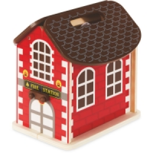 Wooden Fire Station Carry Along