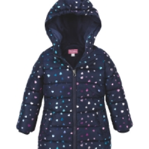 Navy Heart Infants Winter Jacket