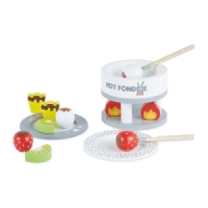 Little Town Wooden Fondue Set