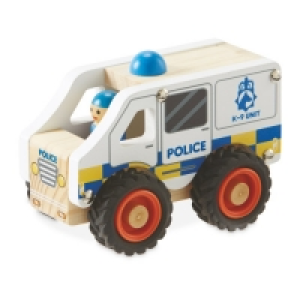 Little Town Wooden Police Car