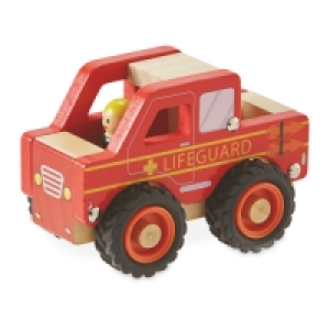 Little Town Wooden Lifeguard Car