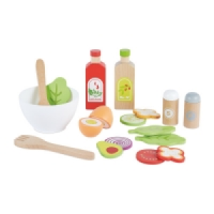 Little Town Wooden Salad Set