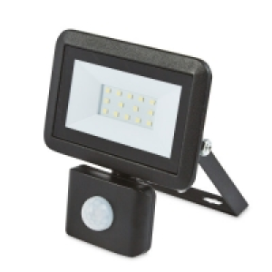 Black 10W Floodlight With Sensor