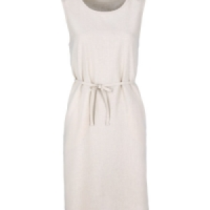 Ladies Sand Linen Mix Dress