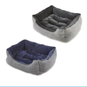 XL Herringbone Plush Dog Bed