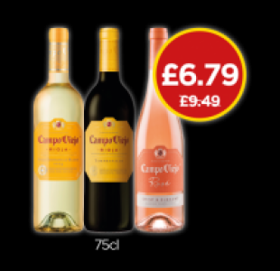 Budgens  Campo Viejo Blanco, Tempranillo, Rose