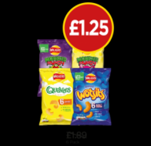 Budgens  Monster Munch Pickled Onion, Roast Beef, Quavers, Wotsits