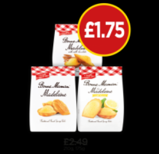 Budgens  Bonne Maman Madeleines Chocolate, Original, Lemon
