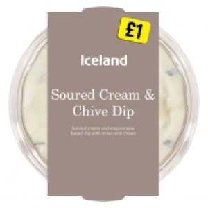Iceland Soured Cream & Chive Dip 200g £1.00
