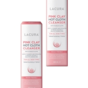 Aldi  Pink Clay Hot Cloth Cleanser 2 Pack