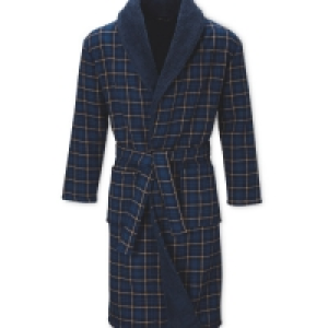 Avenue Mens Checked Dressing Gown