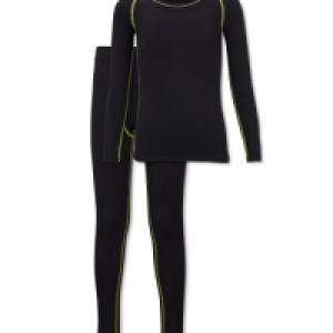 Kids Black Ski Base Layer Set