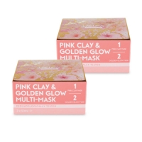 Aldi  Golden Glow/Pink Clay Mask 2 Pack