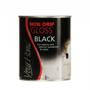 Your Home Non Drip Gloss Black 750ml