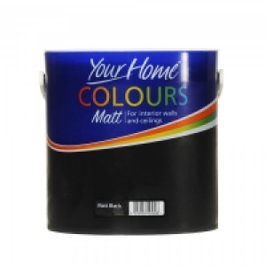 Your Home Matt Emulsion Black 2.5L