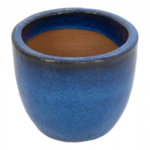 Glazed Egg Pot Garden Planter Small Asst