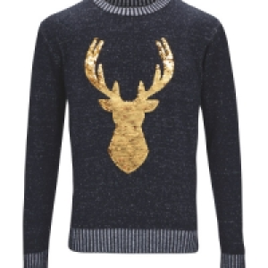 Mens Reindeer Premium Xmas Jumper